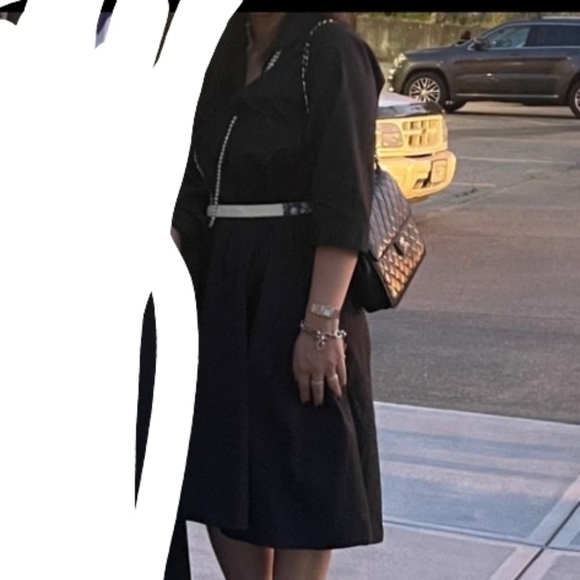 Max Mara Leisure Elbow-Sleeve Collared Day Dress - Picture 16 of 16